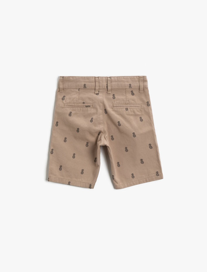 Erkek Çocuk Desenli Şort Pamuklu