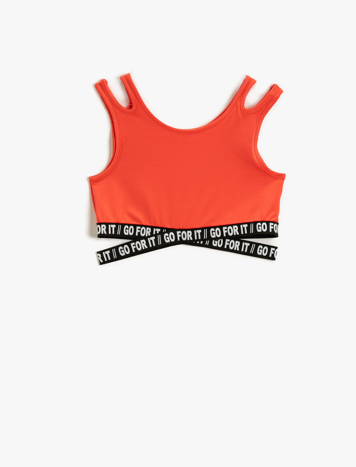  Kız Çocuk Omuz Detaylı Spor Sütyeni