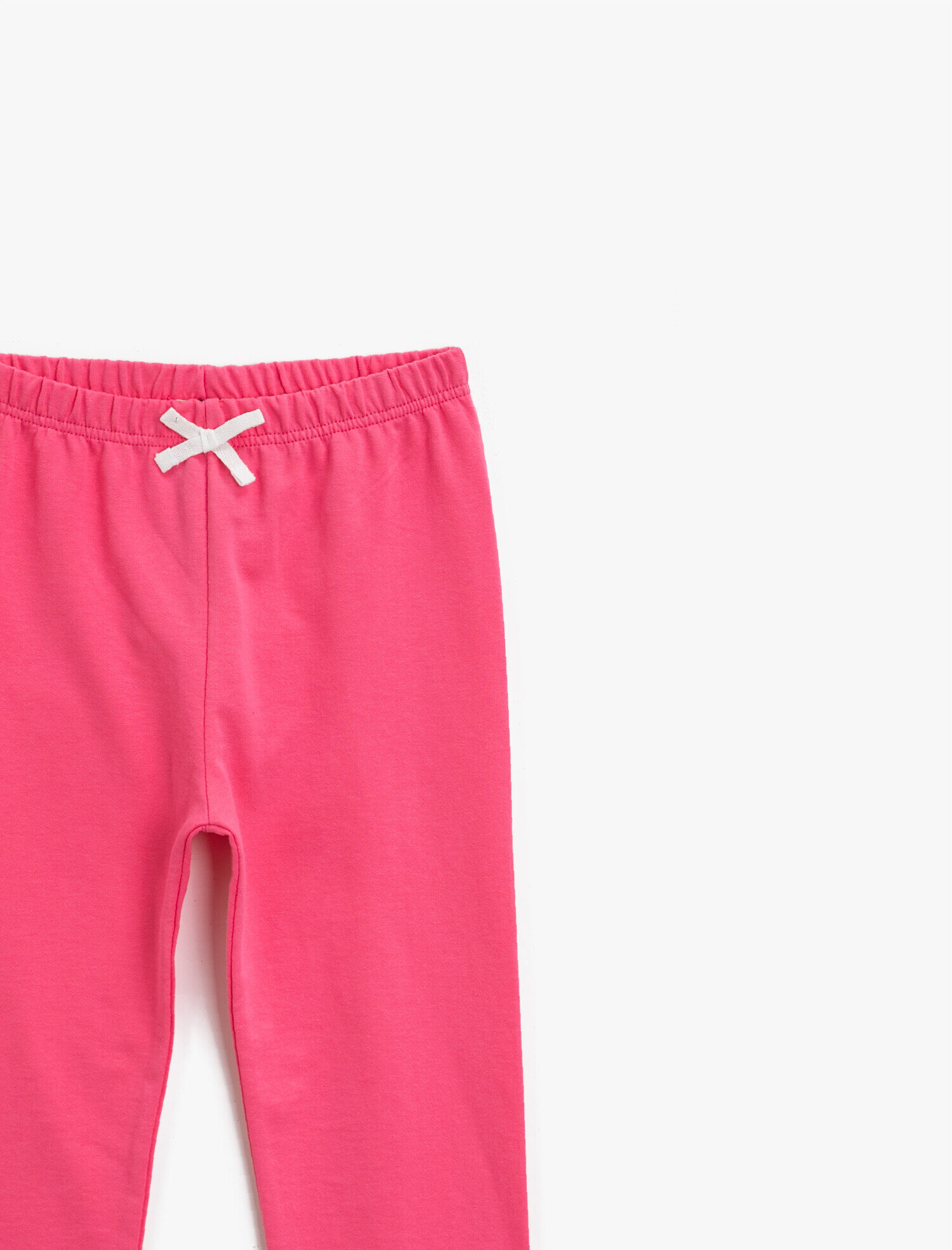  Kız Çocuk Pamuklu Beli Lastikli Basic Eşofman Altı