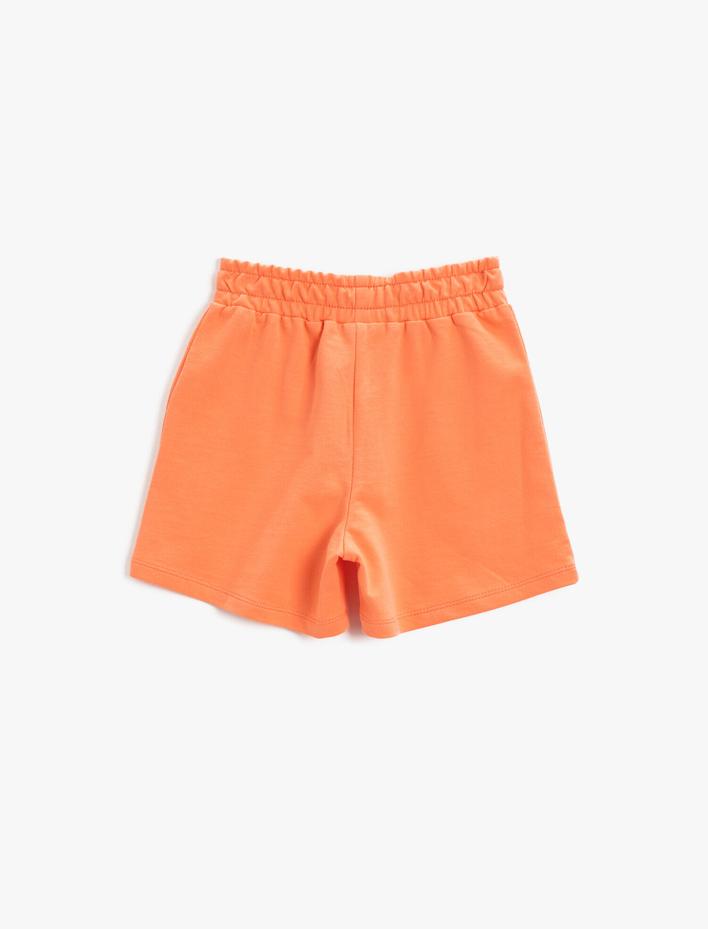 Kız Çocuk Baskılı Şort Pamuklu