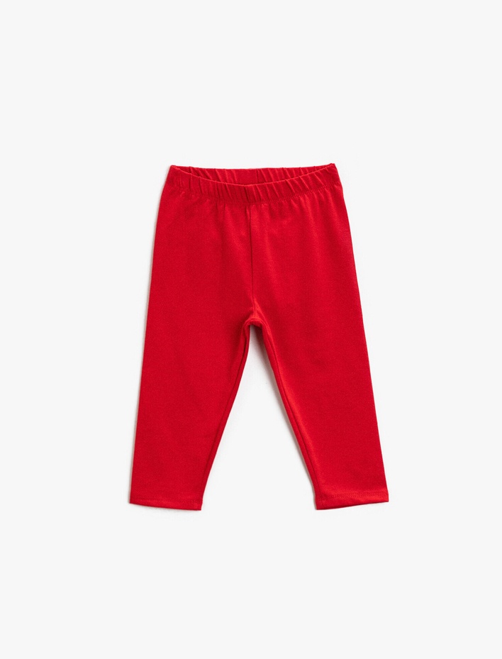 Kız Çocuk Pamuklu Basic Tayt