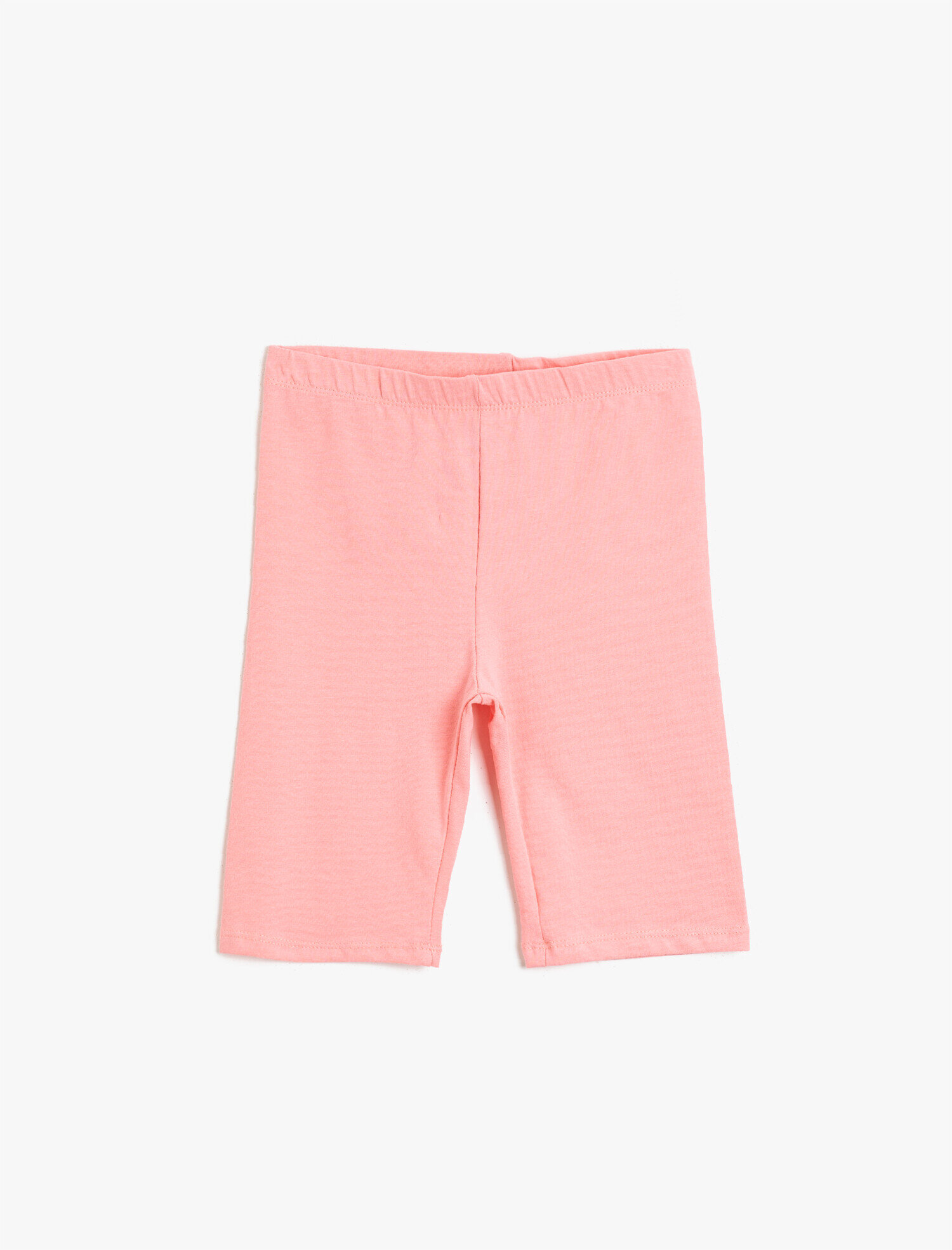  Kız Çocuk Pamuklu Basic Kısa Tayt