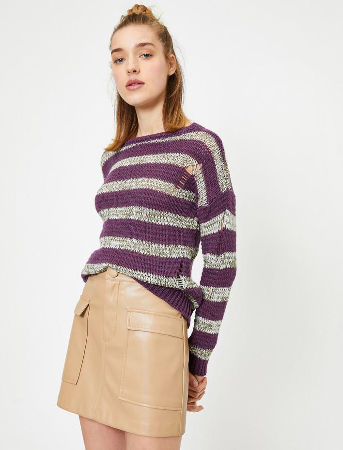  Örgülü Triko Kazak