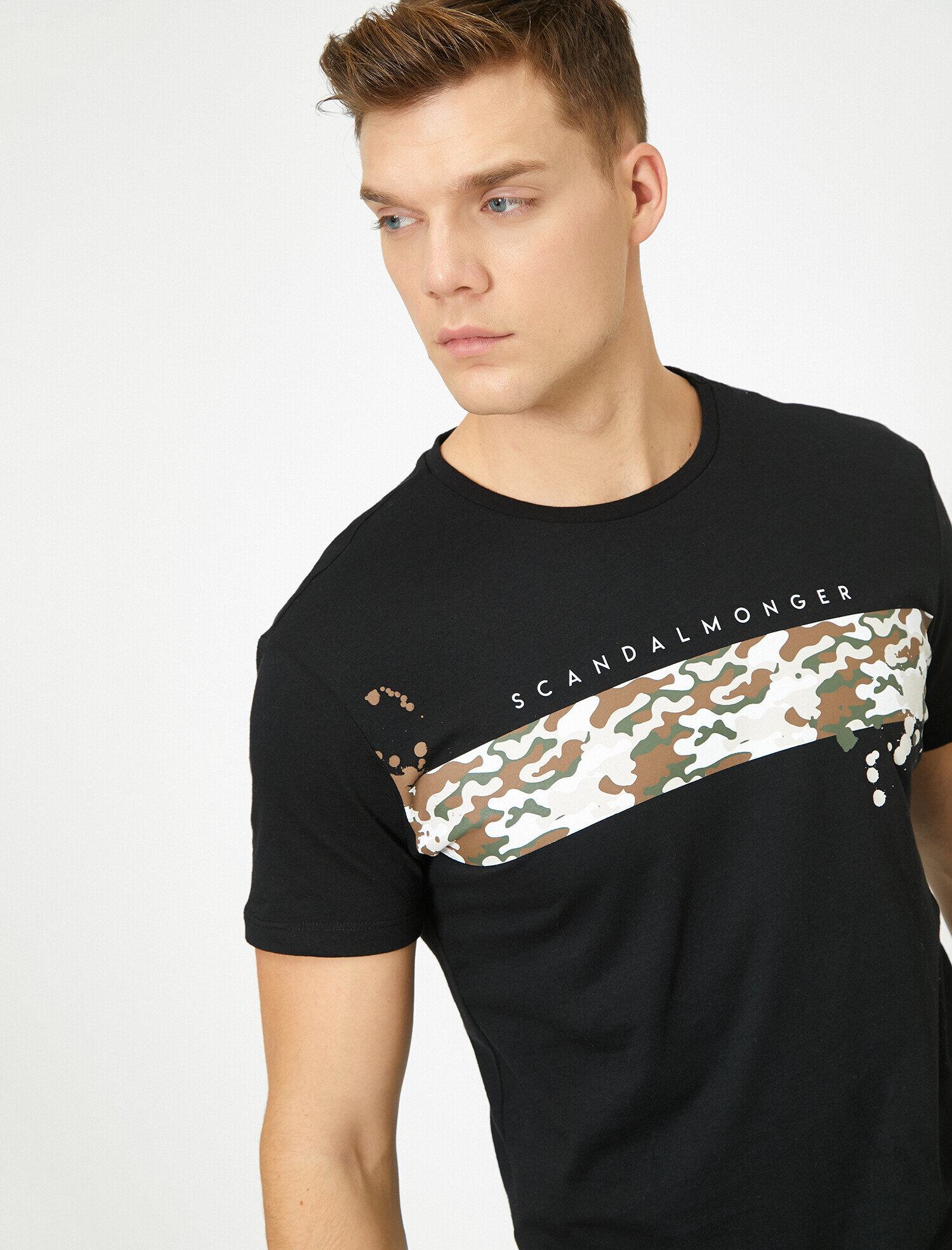   Baskılı Tişört Kısa Kollu