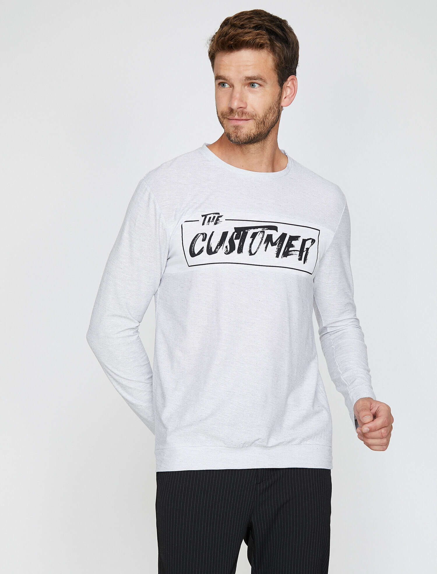   Baskılı Uzun Kollu Tişört