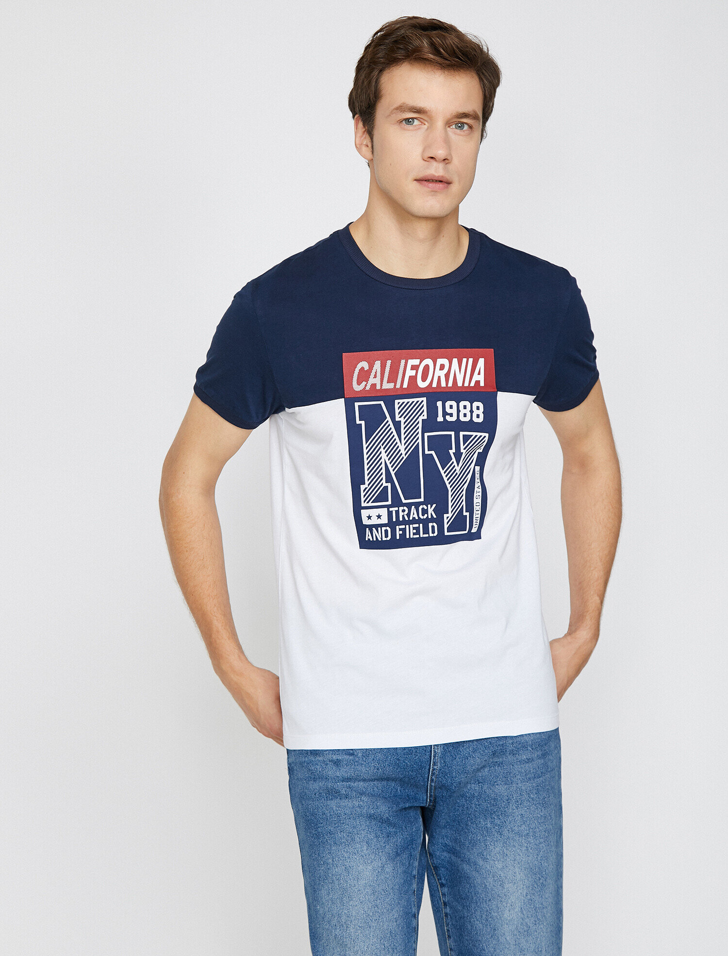   Baskılı Tişört Kısa Kollu