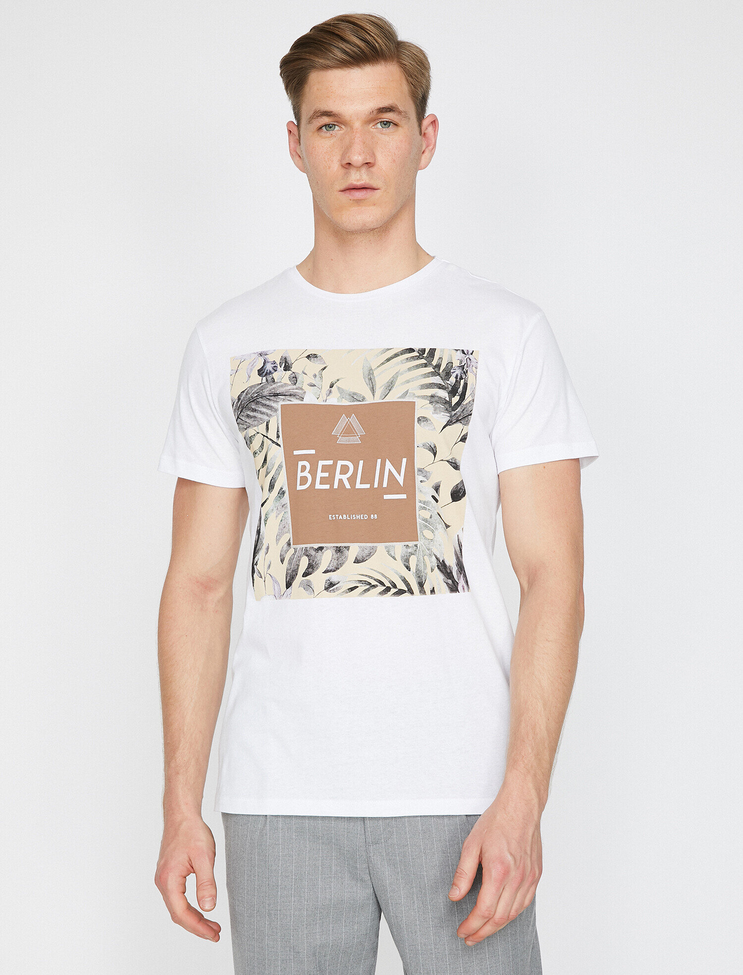   Baskılı Tişört Kısa Kollu