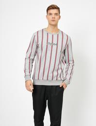 Çizgili Sweatshirt