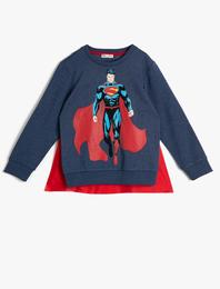 Superman Lisanslı Baskılı Sweatshirt
