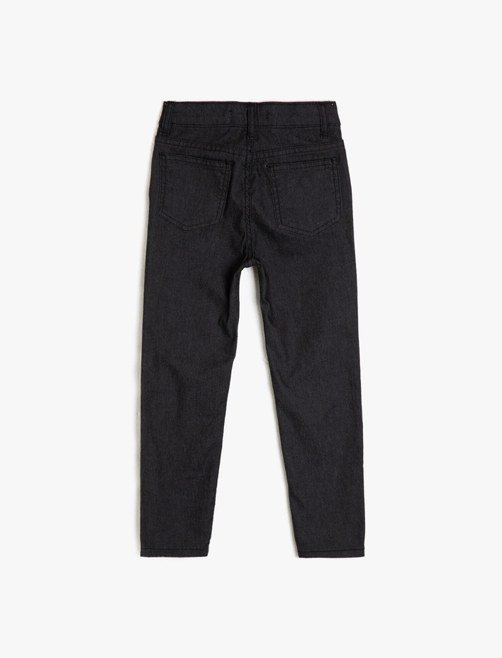 Erkek Çocuk Kot Pantolon Cepli - Slim Jean
