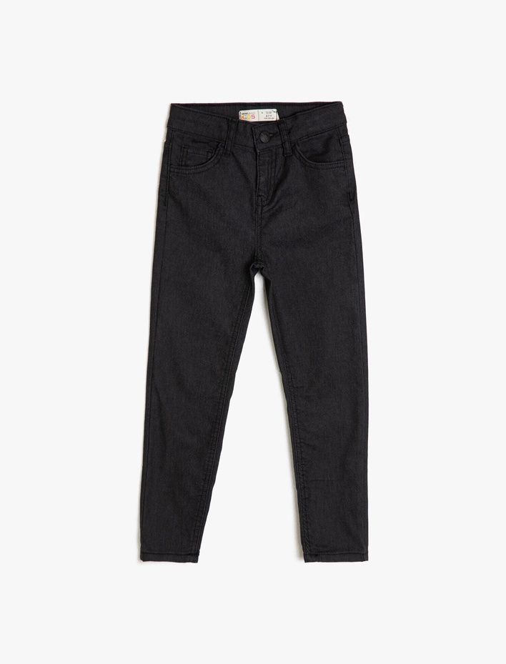 Erkek Çocuk Kot Pantolon Cepli - Slim Jean