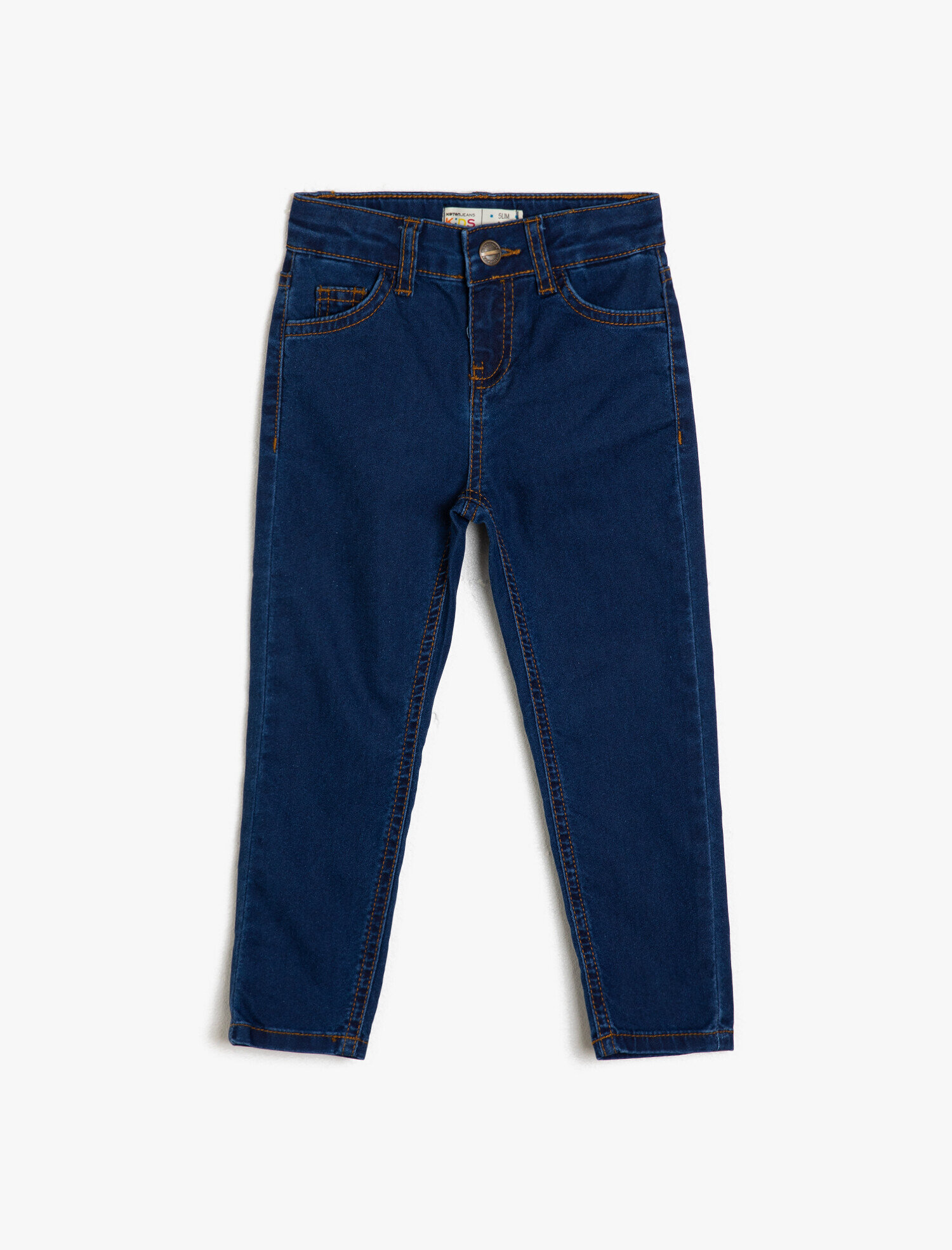  Erkek Çocuk Kot Pantolon Cepli - Slim Jean