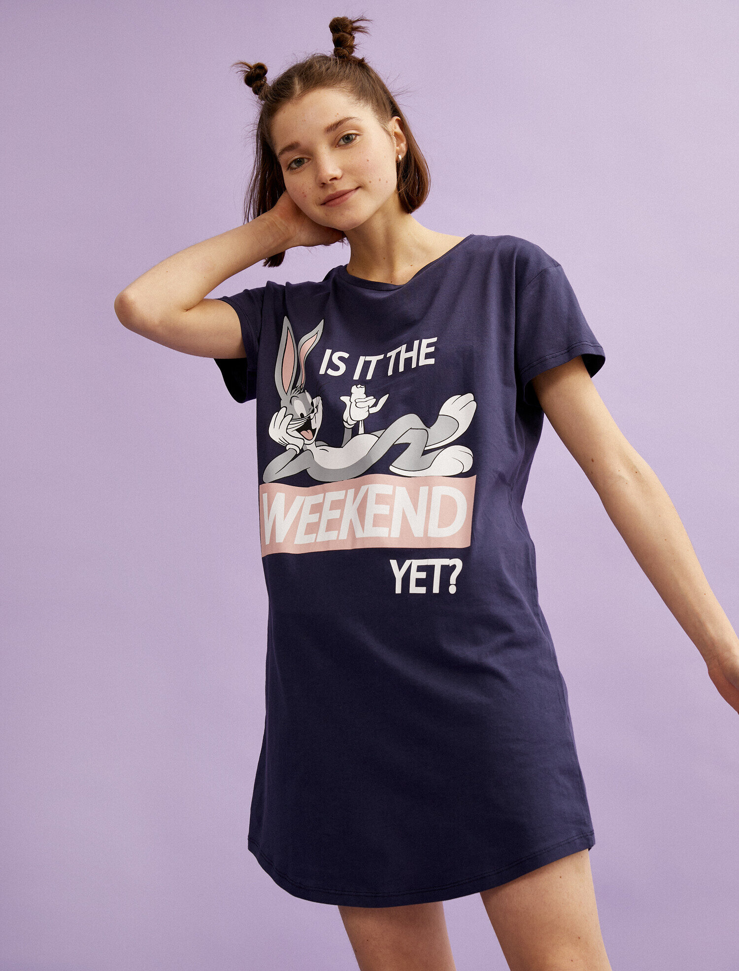   Bugs Bunny Gecelik Kısa Kollu Pamuklu Lisanslı