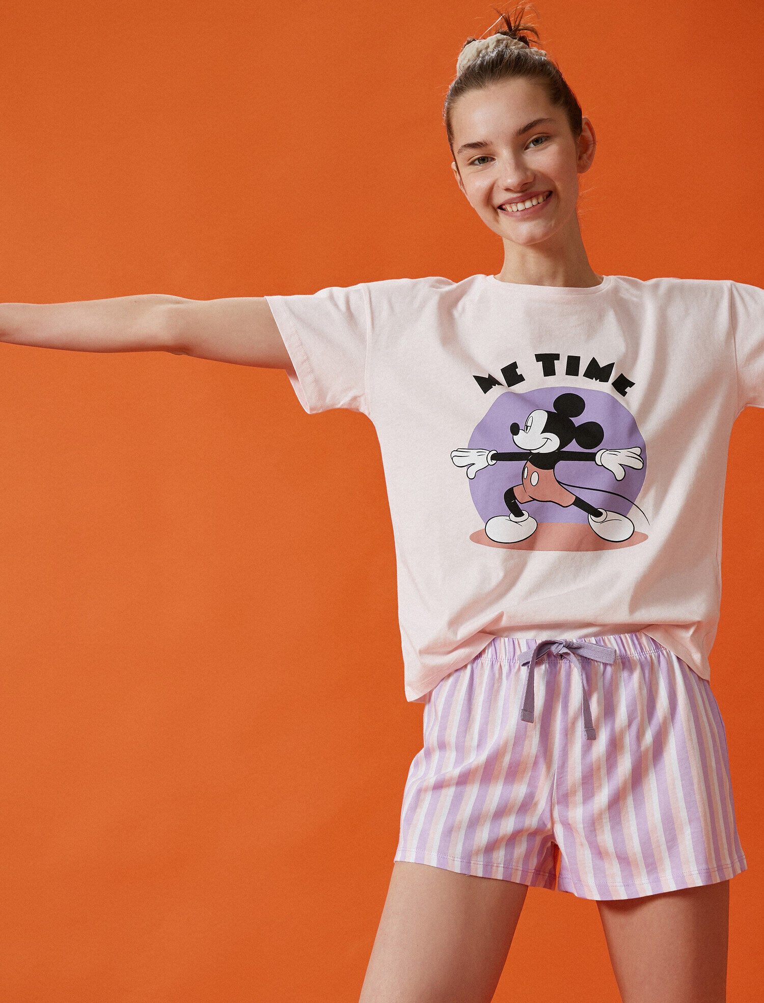   Mickey Mouse Pijama Takımı Şortlu Pamuklu Disney Lisanslı