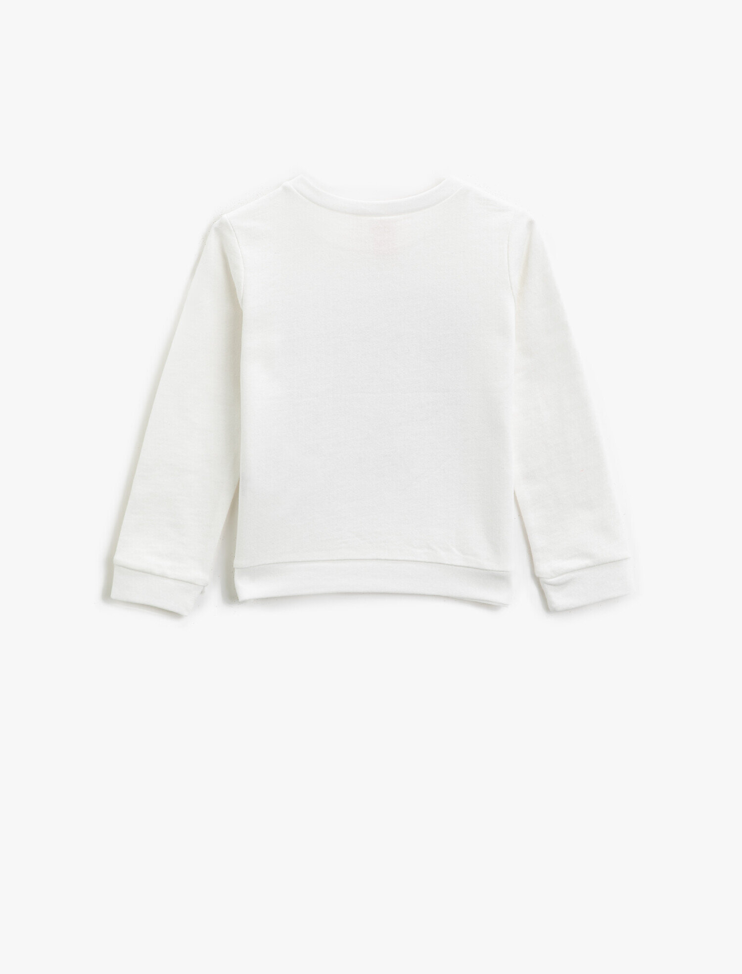  Erkek Bebek Pamuklu Baskılı Bisiklet Yaka Uzun Kollu Sweatshirt