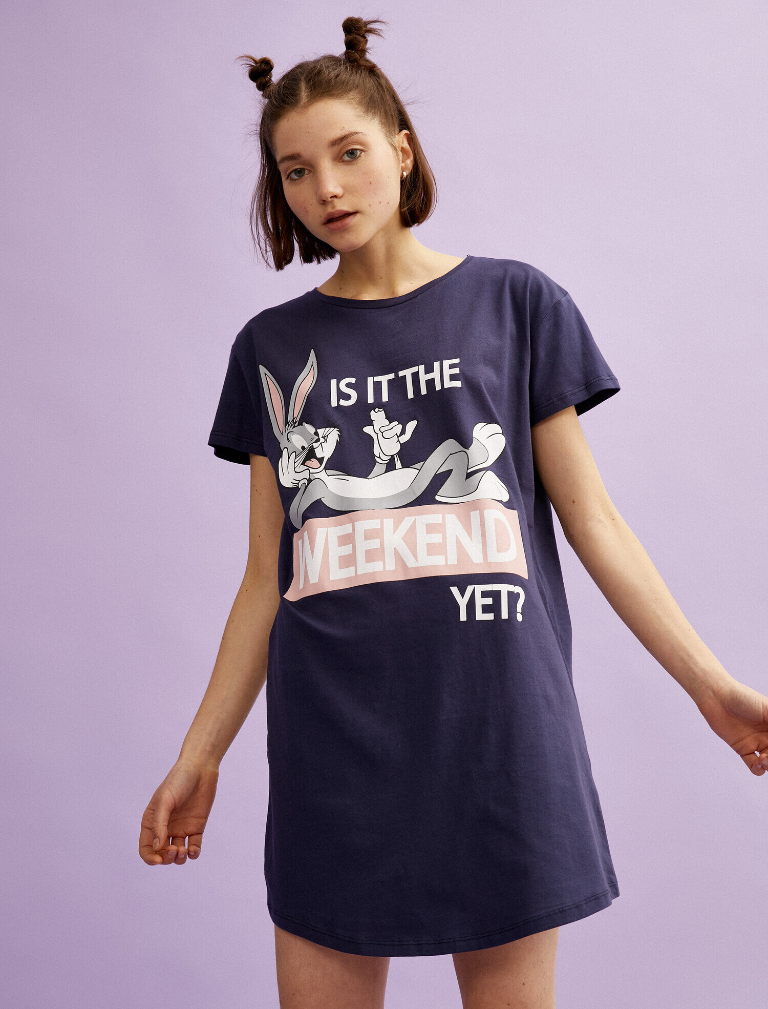   Bugs Bunny Gecelik Kısa Kollu Pamuklu Lisanslı