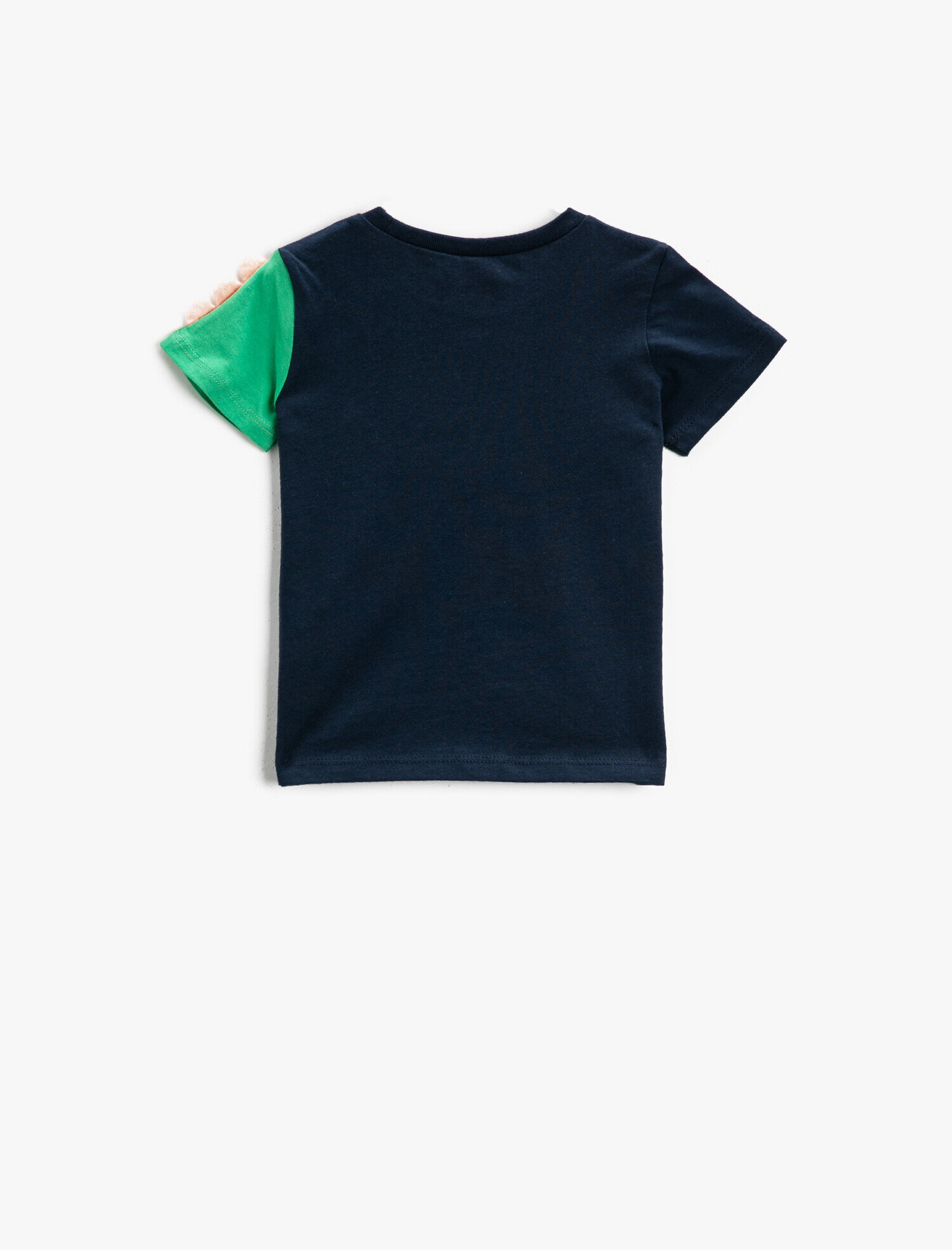  Erkek Bebek Dinozor Tişört Kısa Kollu Bisiklet Yaka Pamuklu