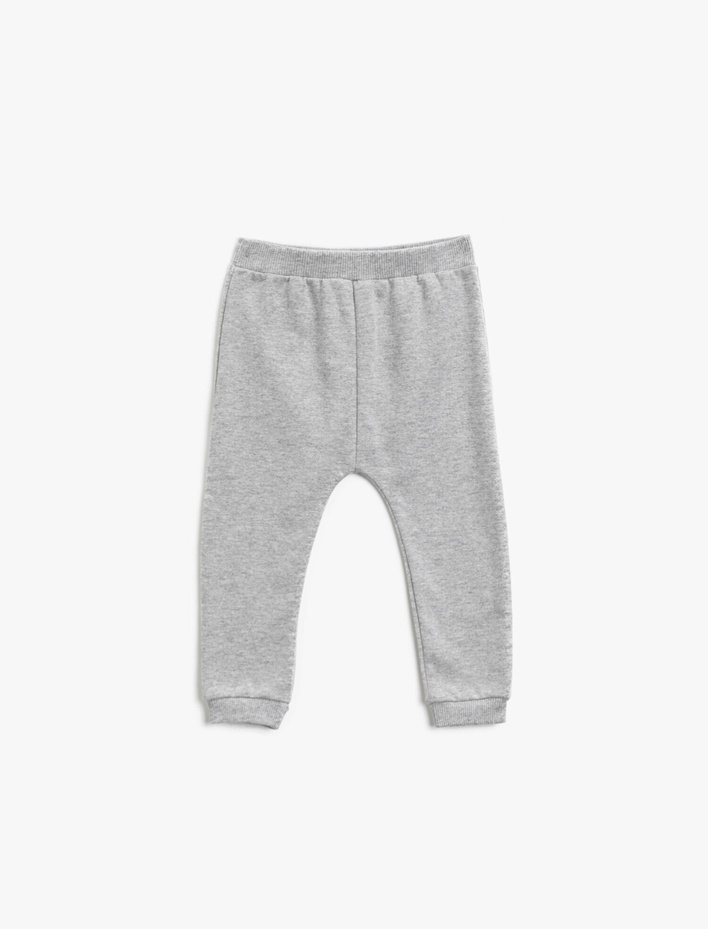 Erkek Bebek Pamuklu Basic Eşofman Altı