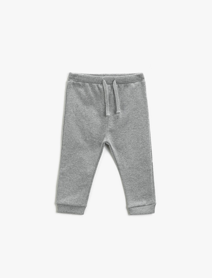 Erkek Bebek Beli Bağlamalı Basic Eşofman Altı