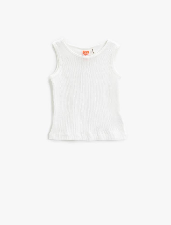 Kız Bebek Pamuklu Atlet Fitilli