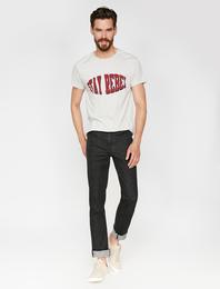 Straight Fit Boru Paça Kot Pantolon - Mark Jean