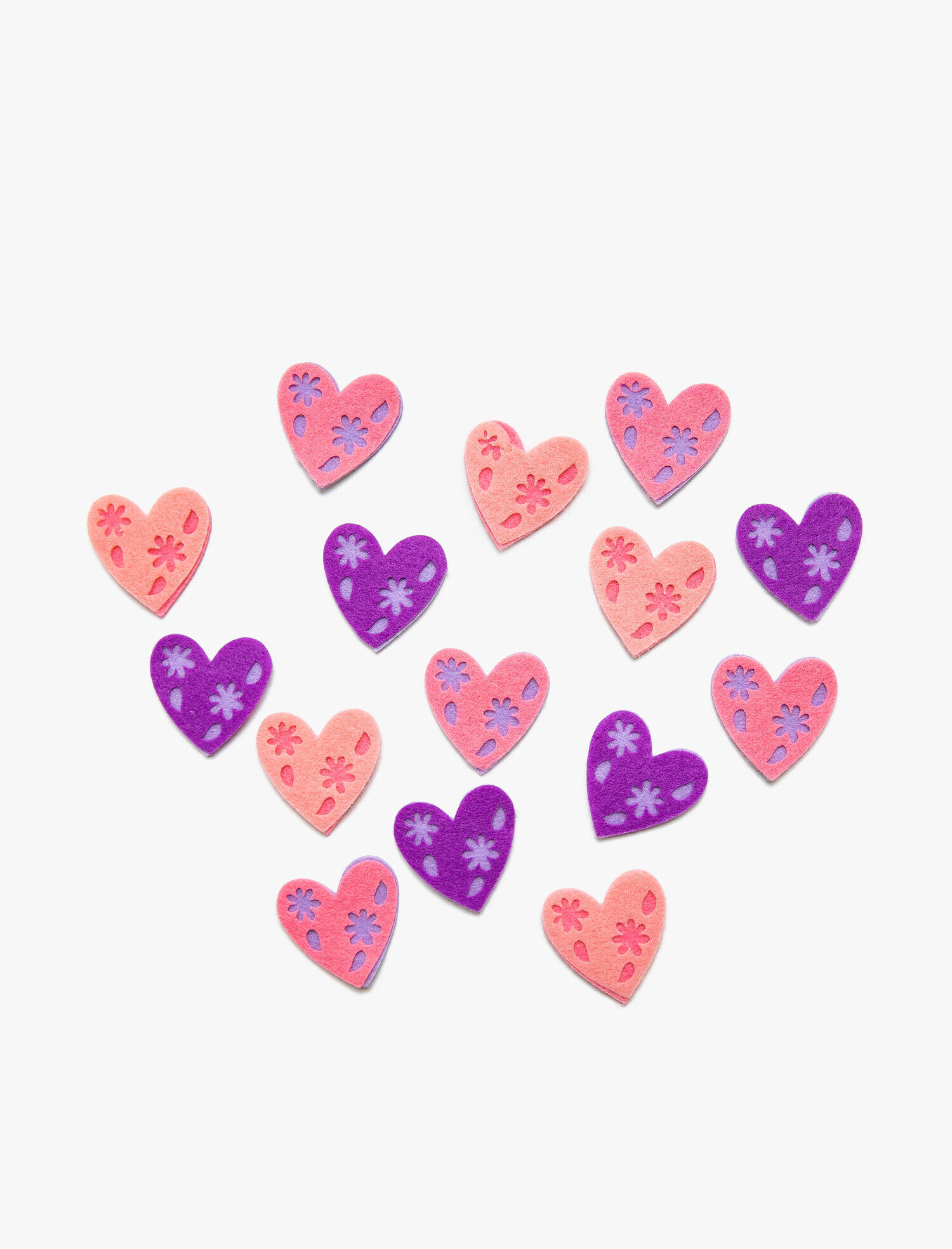  Kadın Keçe Sticker Kalp