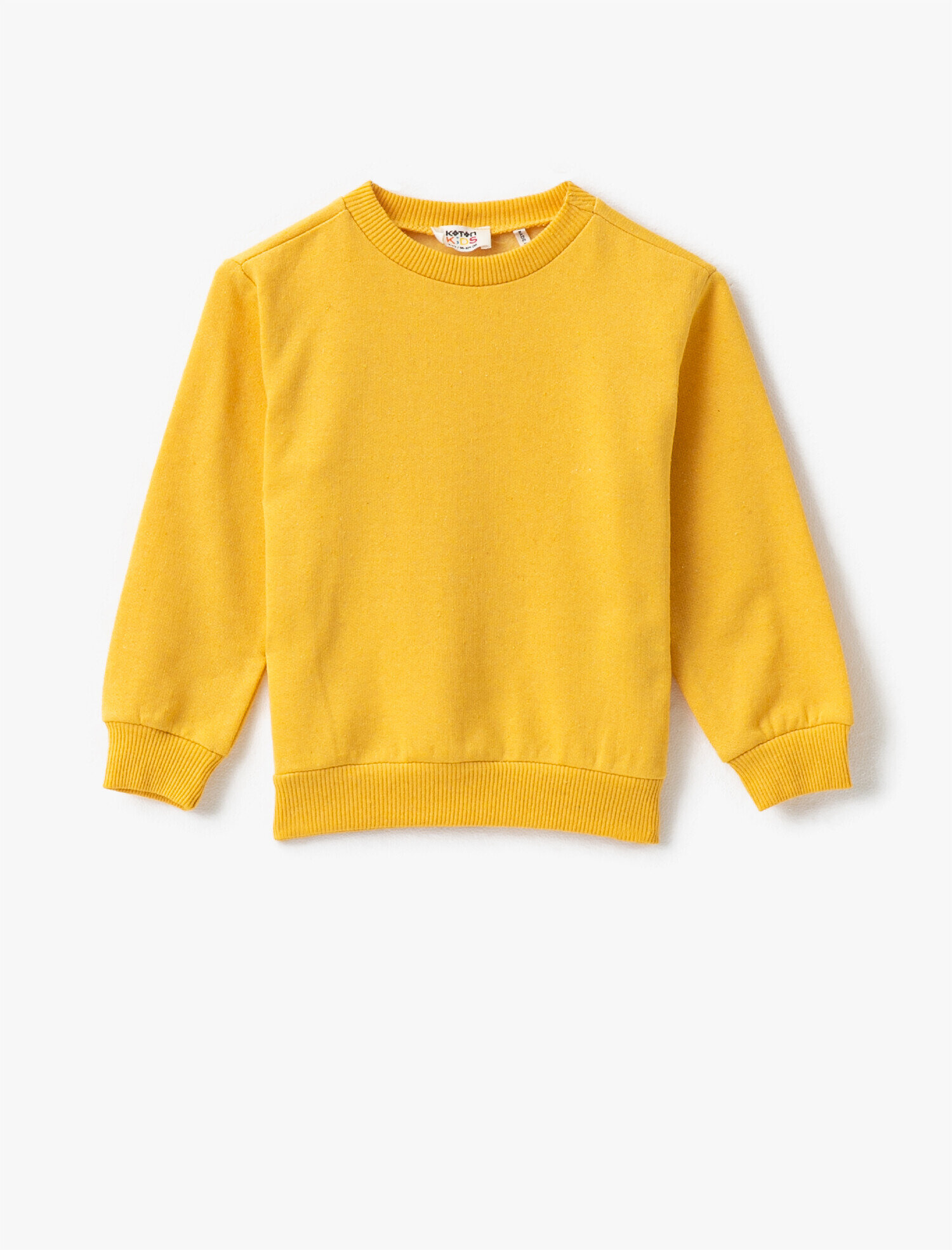  Erkek Çocuk Bisiklet Yaka Basic Uzun Kollu Sweatshirt