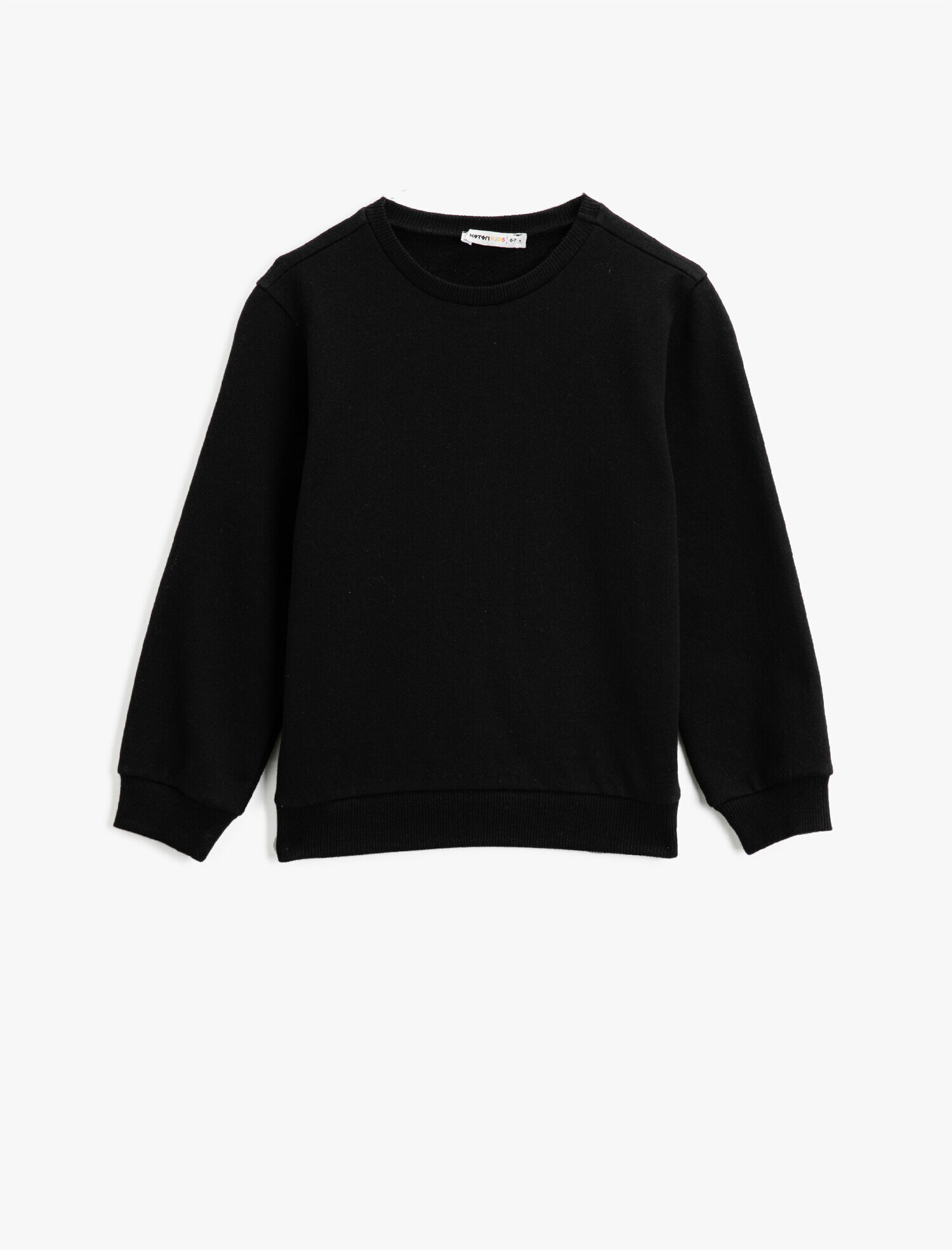  Erkek Çocuk Bisiklet Yaka Basic Uzun Kollu Sweatshirt