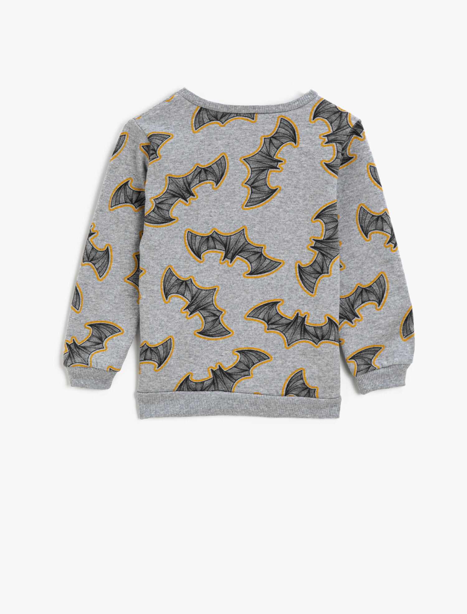 Erkek Çocuk Batman Lisansli Baskılı Bisiklet Yaka Uzun Kollu Sweatshirt