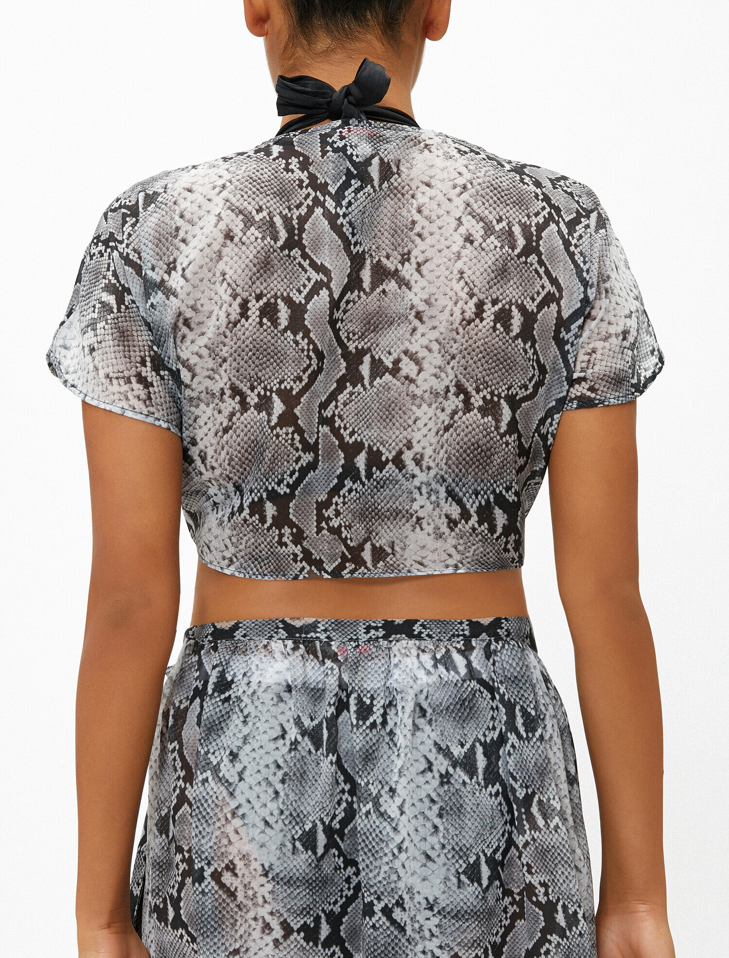 Yılan Derisi Desenli Büstiyer