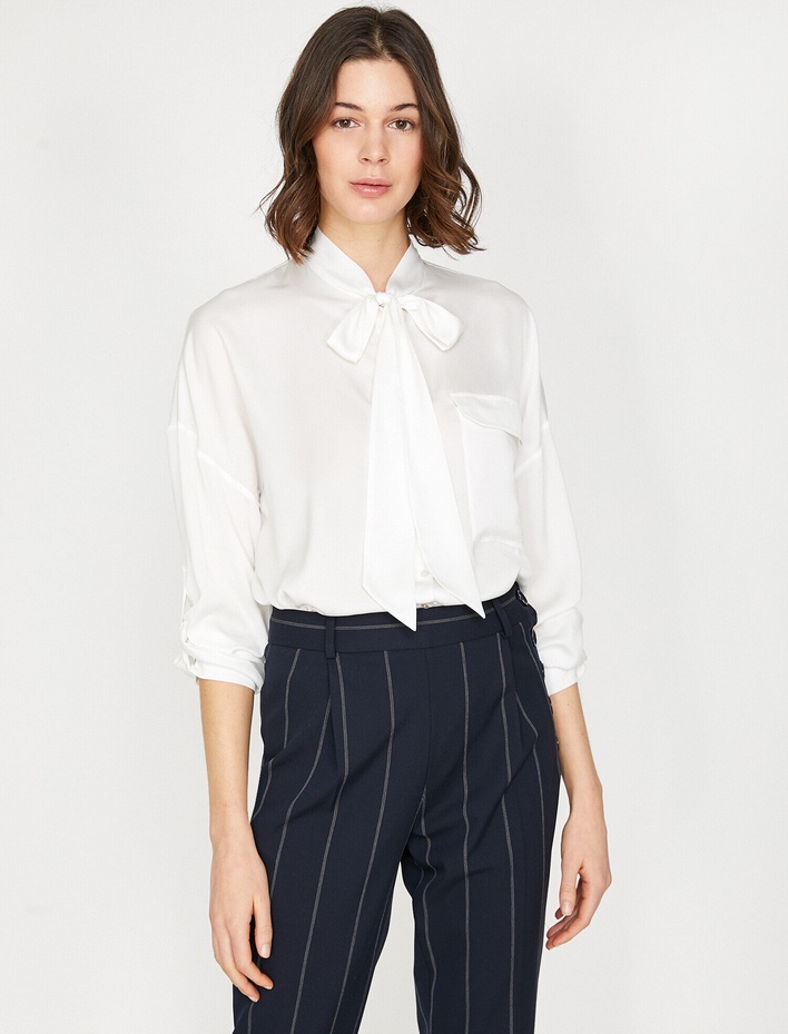  Bağlama Detaylı Gömlek