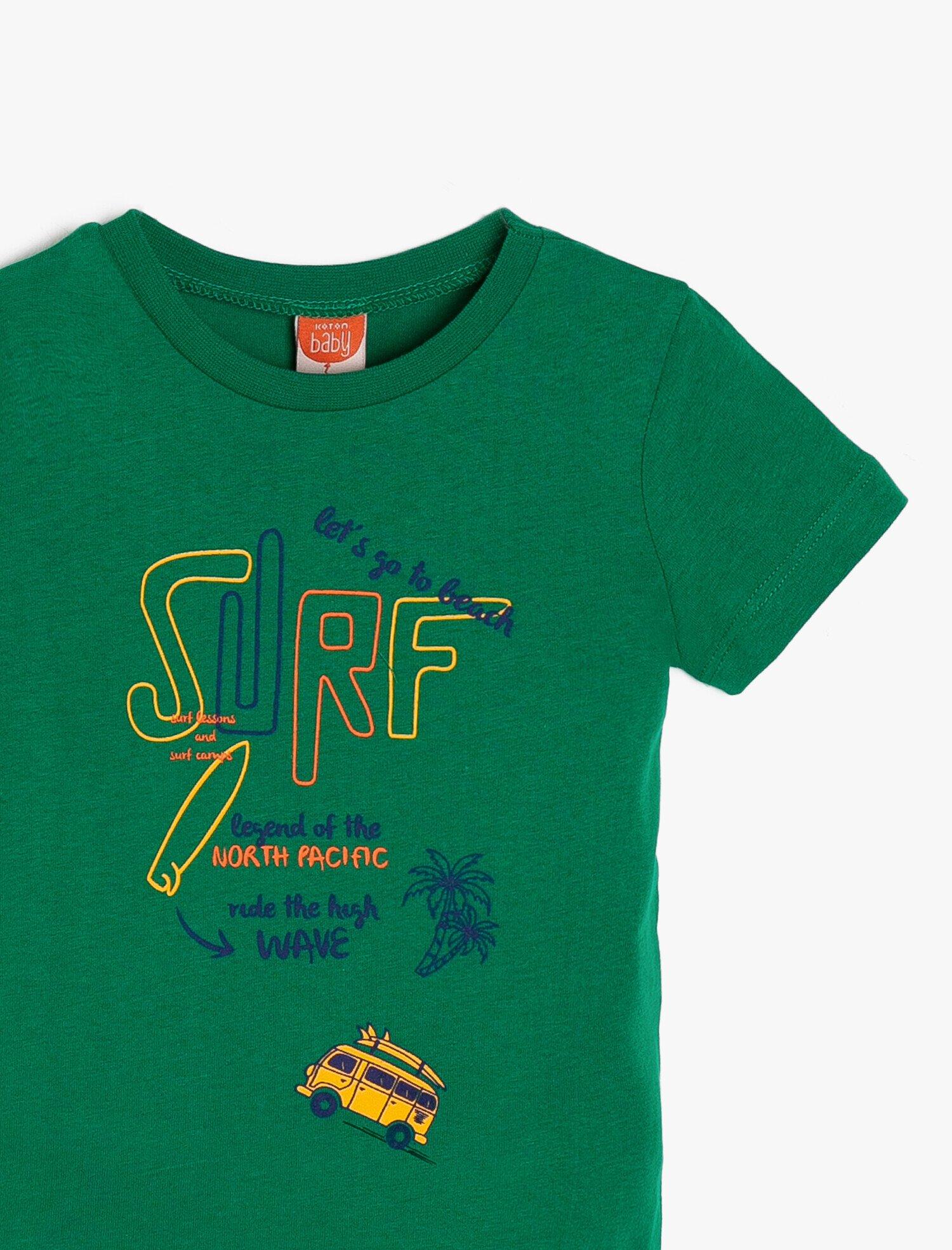  Erkek Bebek Yazılı Baskılı Tişört