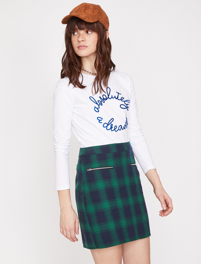  Yazılı Baskılı Tişört