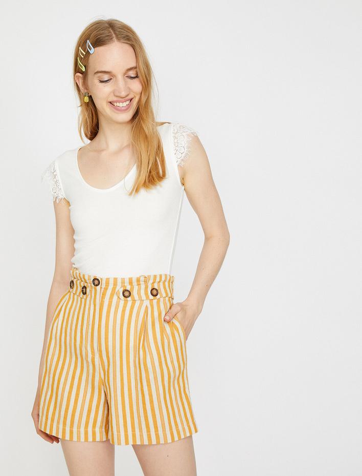  Dantel Detaylı Tişört