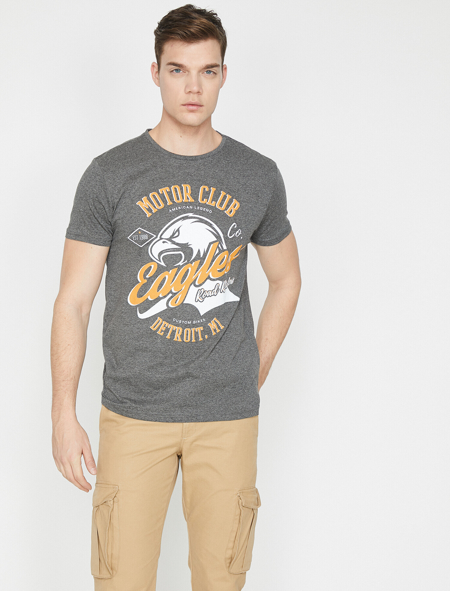   Baskılı Tişört Kısa Kollu