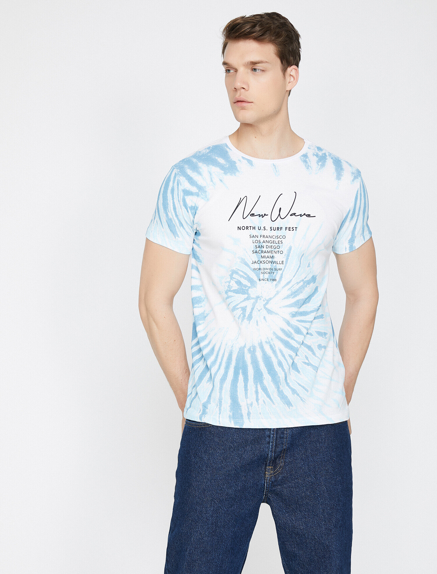   Baskılı Tişört Kısa Kollu