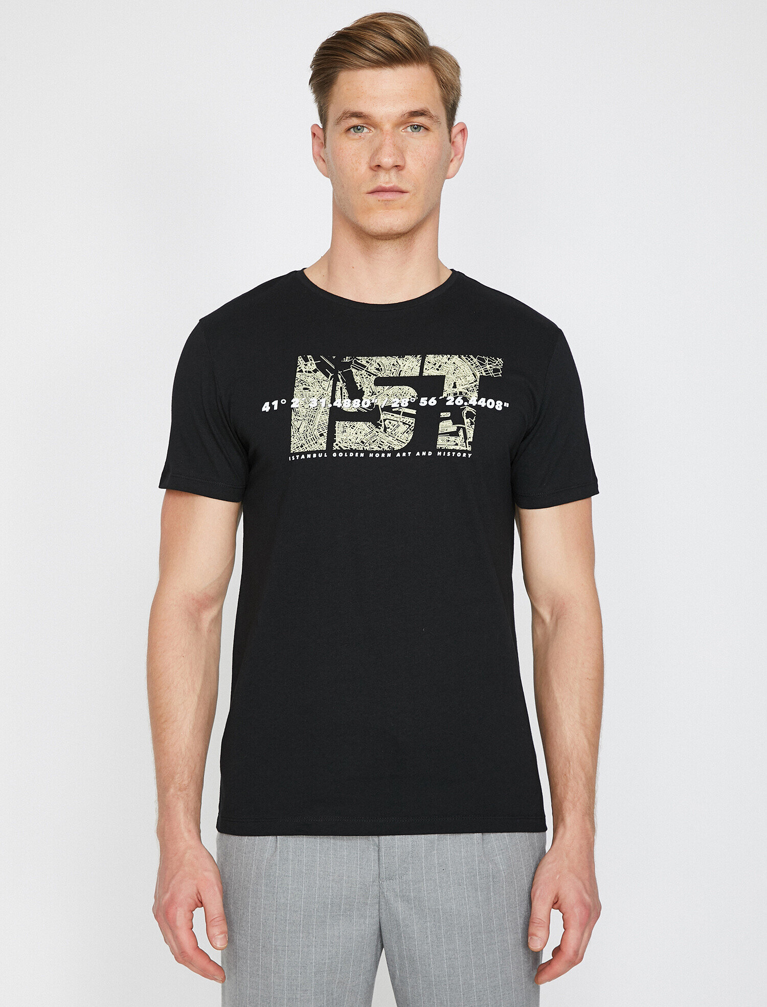   Baskılı Tişört Kısa Kollu