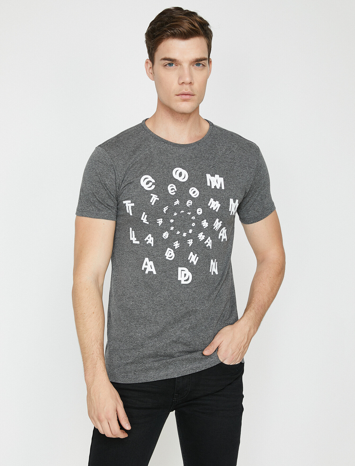   Baskılı Tişört Kısa Kollu