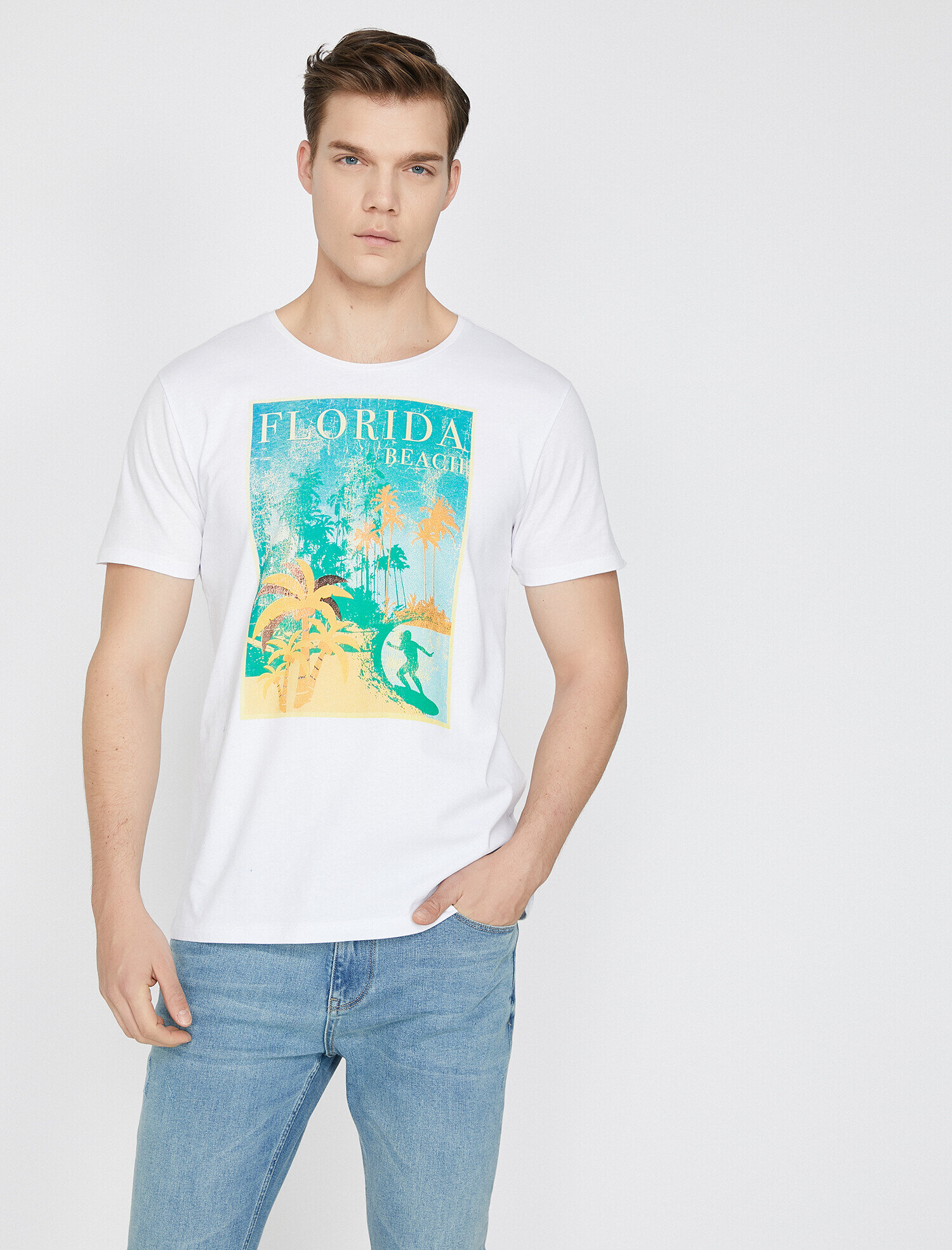   Baskılı Tişört Kısa Kollu