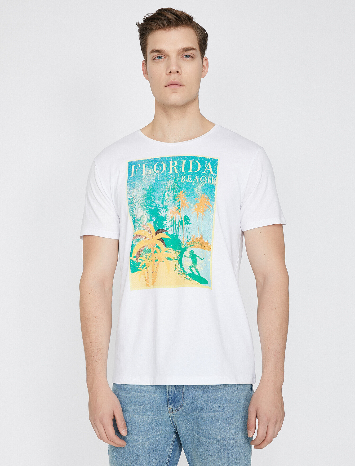   Baskılı Tişört Kısa Kollu