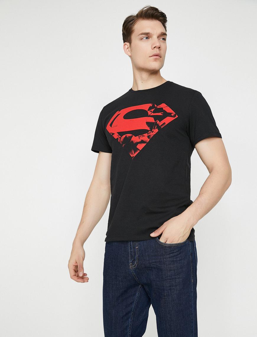   Superman Baskılı Tişört
