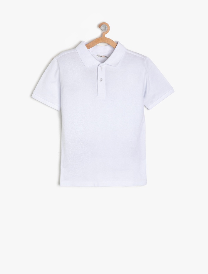 Erkek Çocuk Polo Yaka  Tişört Pamuklu