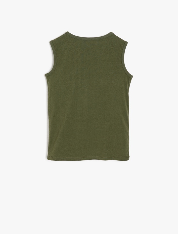 Erkek Çocuk Baskılı Atlet Pamuklu