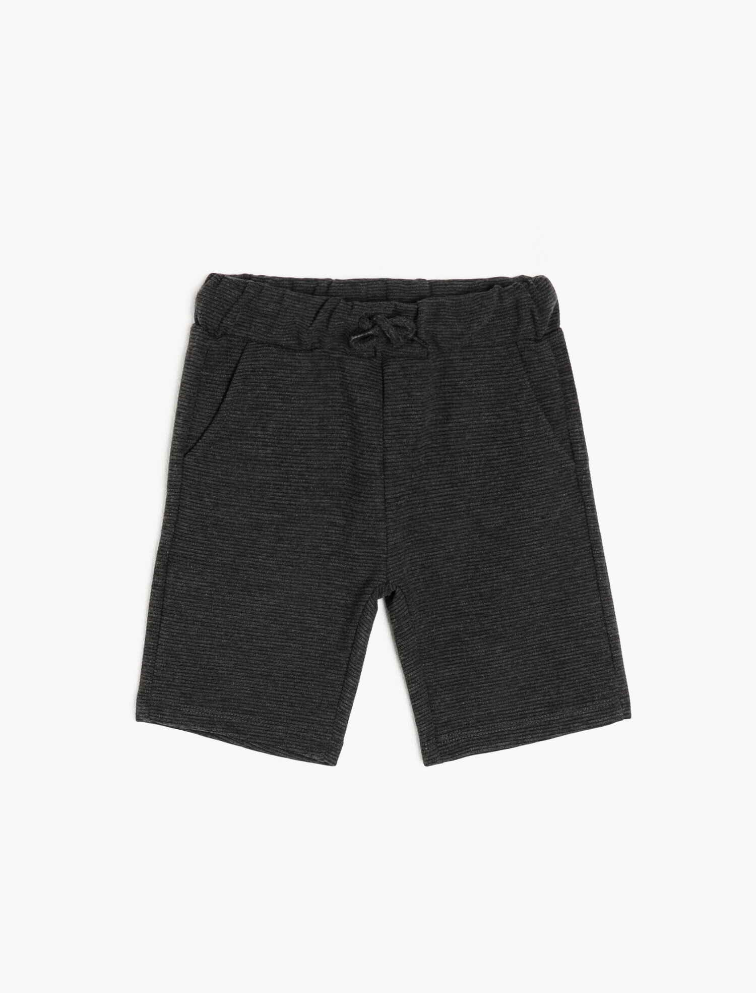  Erkek Çocuk Basic Şort Beli Bağlamalı Cepli