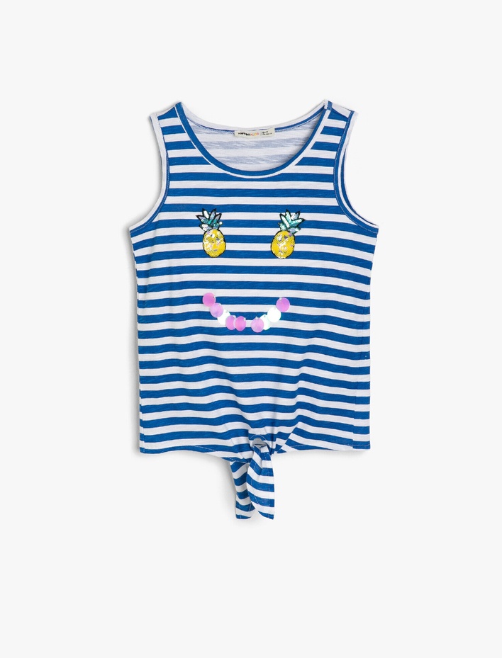 Kız Çocuk Çizgili Atlet