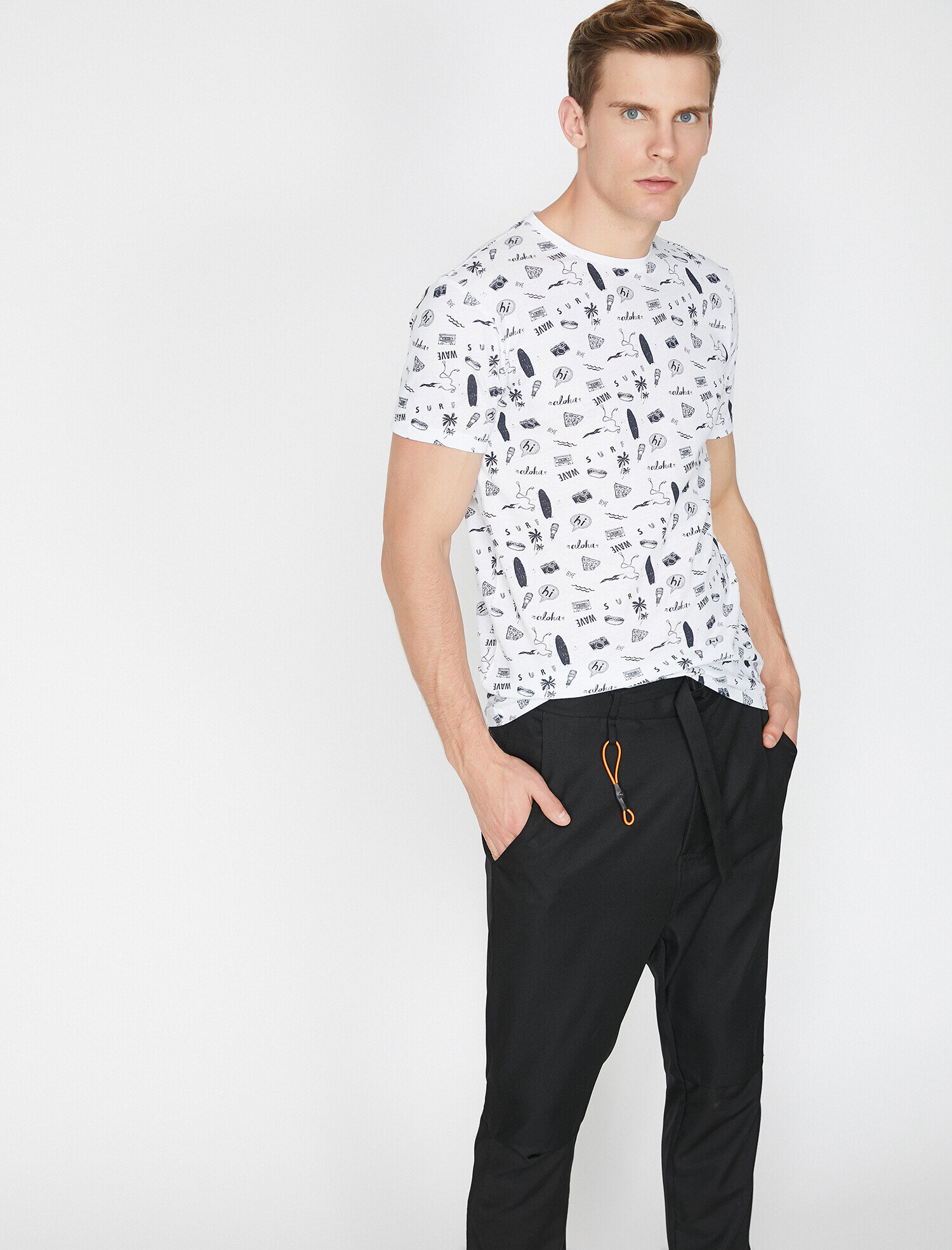   Baskılı Tişört Kısa Kollu