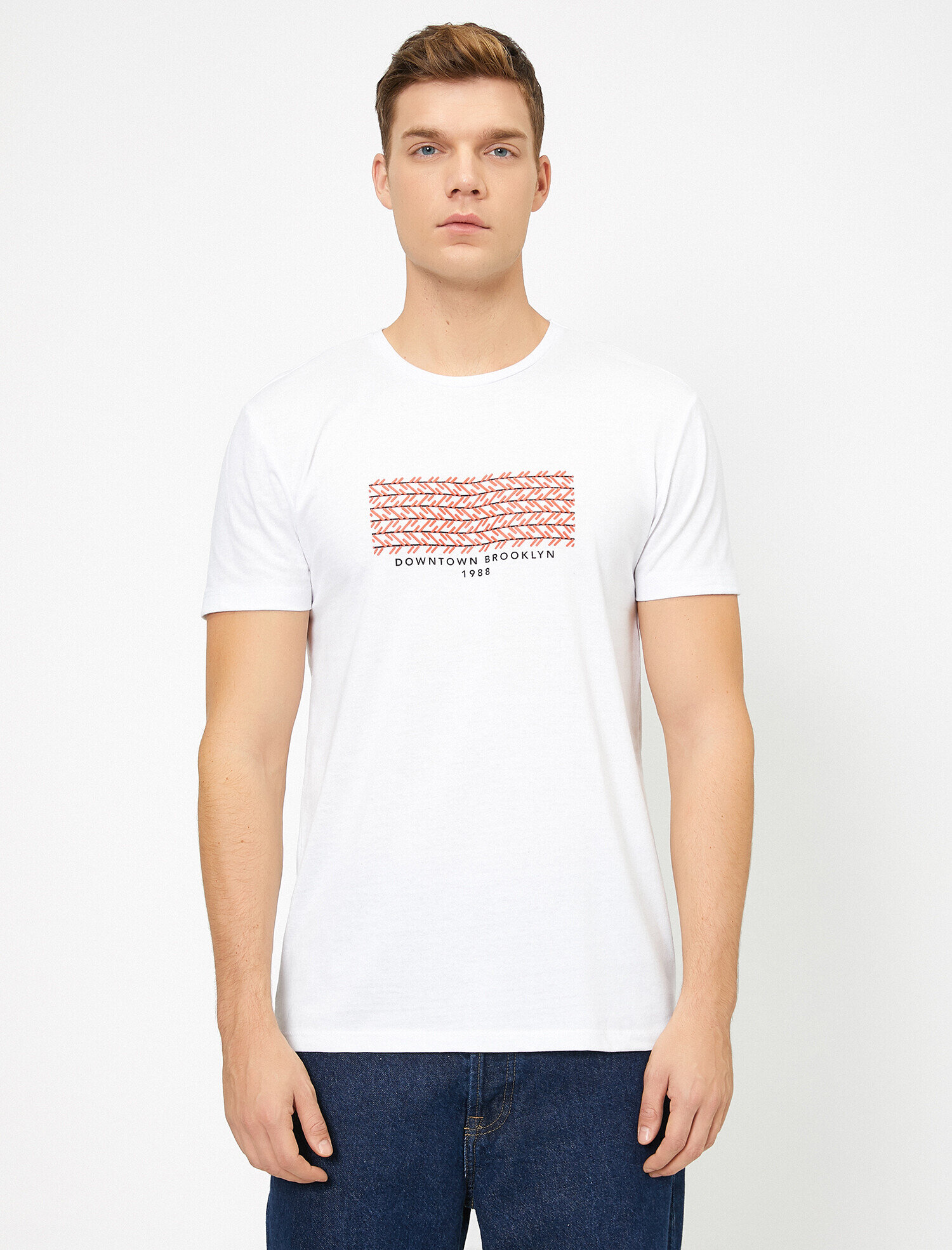   Baskılı Tişört Kısa Kollu