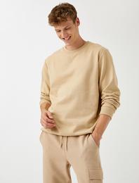 Basic Sweatshirt Bisiklet Yaka