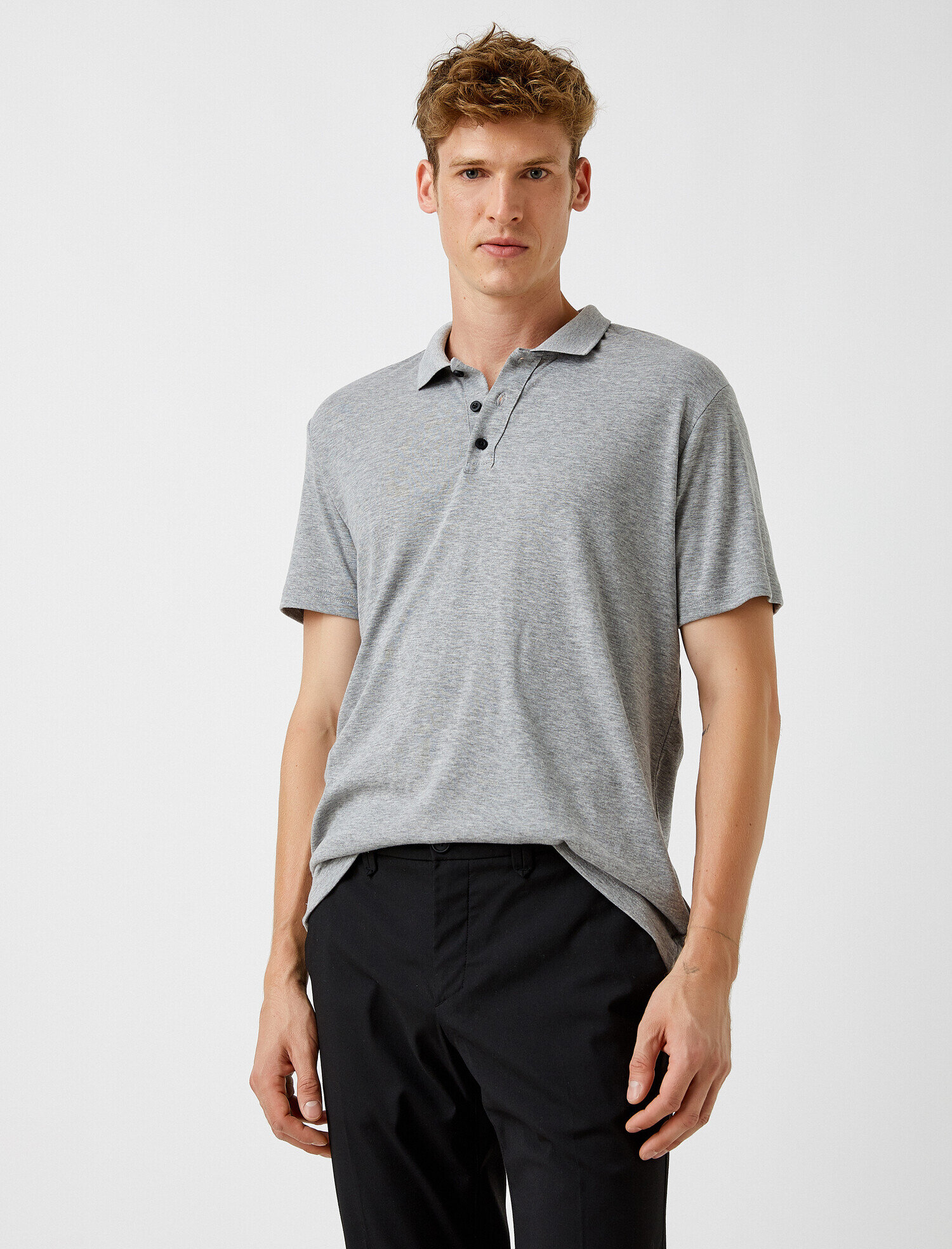   Basic Polo Yaka Tişört Pike