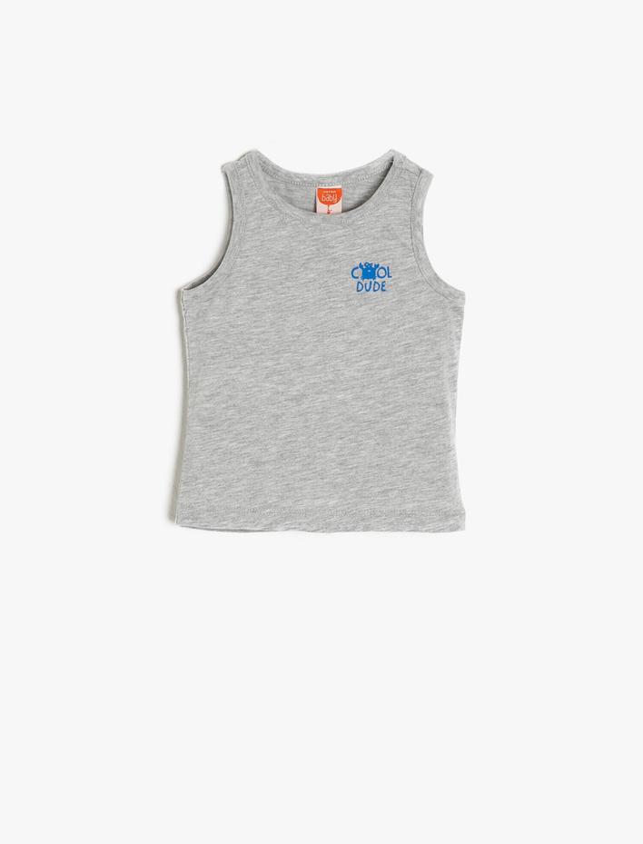 Erkek Bebek Baskılı Atlet